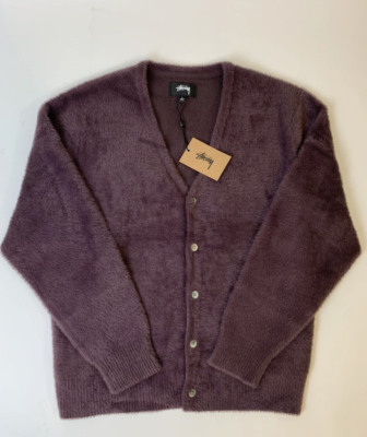 stussy cardigan shaggy